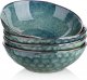 24 oz Grain Bowls, Set of 4 Ceramic Pasta Bowls, Lead-Free Soup Bowls, Dishwasher and Microwave Safe