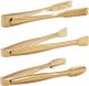 Gold Plated Mini Serving Tongs Set 6-Inch Appetizers Tongs Stainless Steel Small Sugar Cube Tongs Ice Tongs, Set of 6