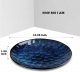 Ceramic Dinner Plate Set, 10.5 Inch, 6-Piece, Round, Microwave, Oven, Dishwasher Safe, For Steak, Pasta, Pizza, Home, Party, Restaurant (Blue)